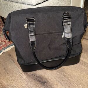 BEIS mini weekender bag in black - gently used